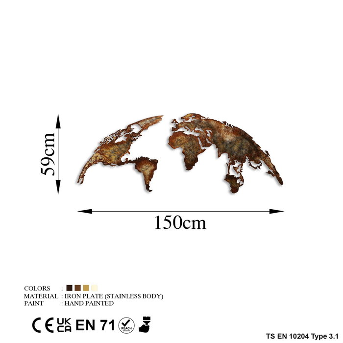 Wallity World Map Medium - 1